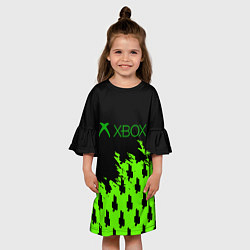 Платье клеш для девочки Billie Eilish x Xbox, цвет: 3D-принт — фото 2