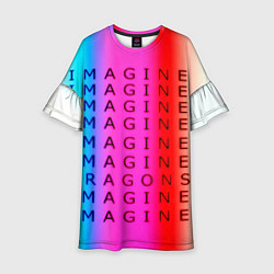 Детское платье Imagine Dragons neon rock
