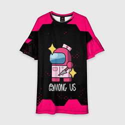 Детское платье Among us hexagon true color