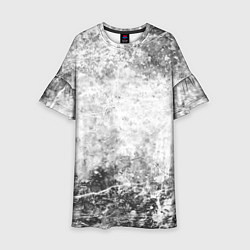 Детское платье Абстракция - серый ветер