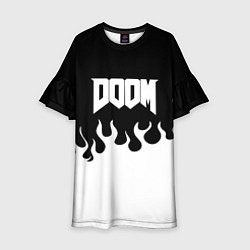 Детское платье Doom fire white