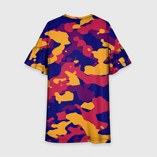 Детское платье Камуфляж армейский / 3D-принт – фото 2