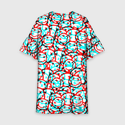 Детское платье Nirvana smile glitch / 3D-принт – фото 2