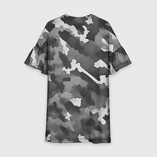 Детское платье Городской камуфляж внутренних войск / 3D-принт – фото 2