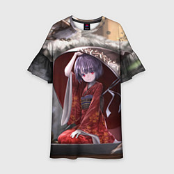 Платье клеш для девочки Touhou Project Симмёмару Сукуна, цвет: 3D-принт