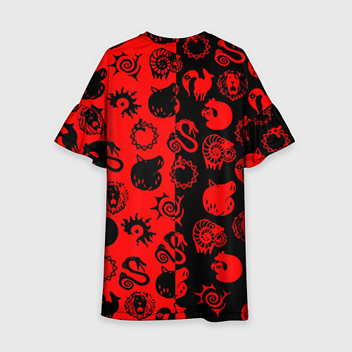 Детское платье 7 смертных грехов патттерн / 3D-принт – фото 2