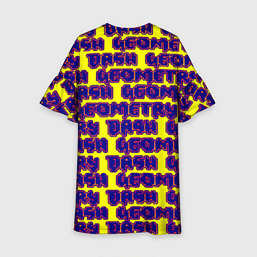 Детское платье Geometry dash pattern game / 3D-принт – фото 2