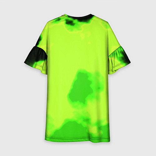 Детское платье Cyberpunk кислотный / 3D-принт – фото 2