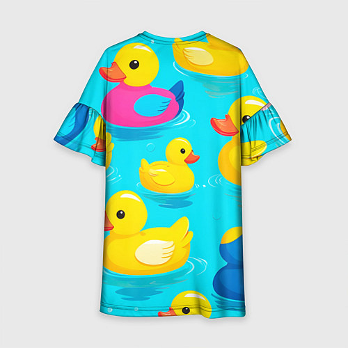 Детское платье Плавающие уточки / 3D-принт – фото 2