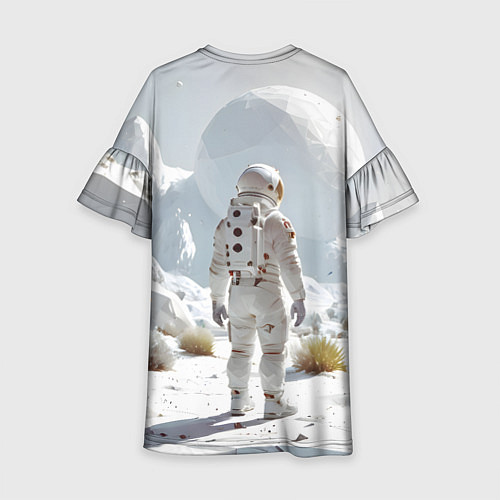Детское платье Астронавт на белой планете / 3D-принт – фото 2