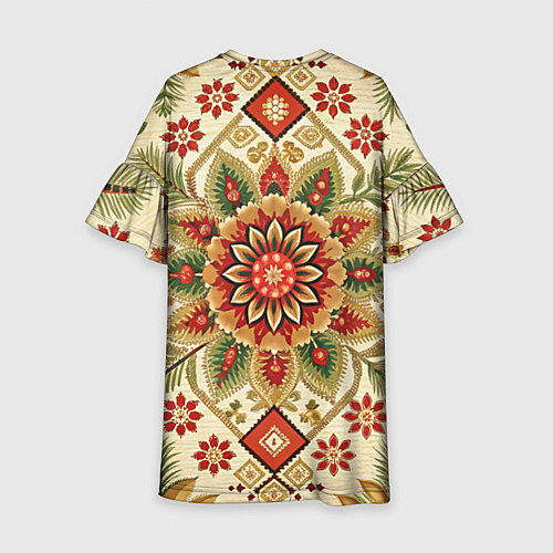 Детское платье Русские классические узоры и орнамент / 3D-принт – фото 2