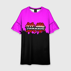 Детское платье Tekken розовая геометрия