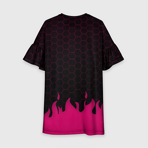 Детское платье Roblox fire pink / 3D-принт – фото 2