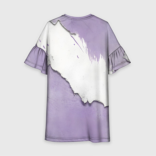 Детское платье Штукатурка и лавандовая краска / 3D-принт – фото 2