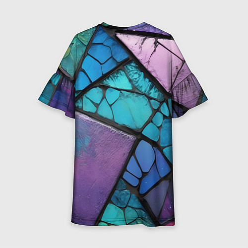 Детское платье Цветное стекло абстракция / 3D-принт – фото 2