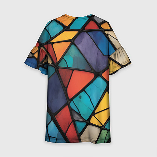 Детское платье Цветное стекло витраж / 3D-принт – фото 2