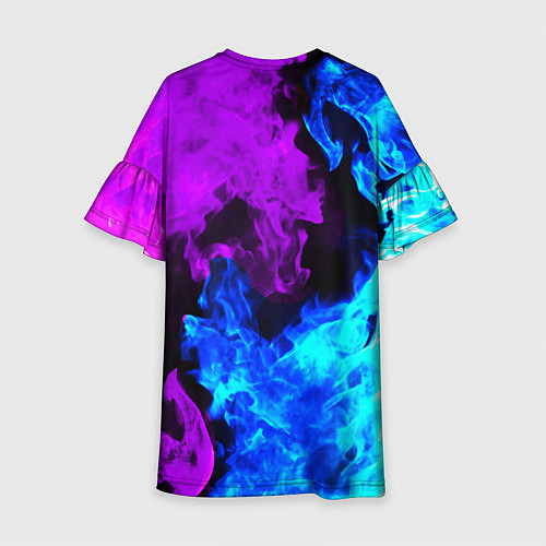 Детское платье CSGO neon flame / 3D-принт – фото 2