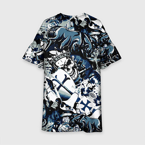 Детское платье Рыцари средневековья цербер и череп короля / 3D-принт – фото 2