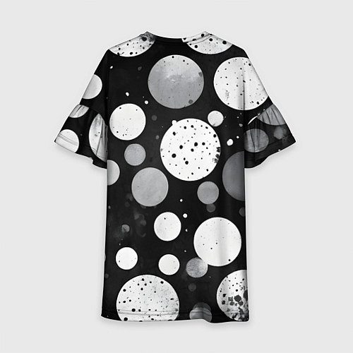 Детское платье Круги на темном фоне / 3D-принт – фото 2