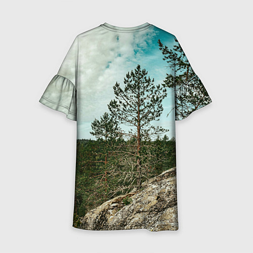 Детское платье Природа Карелии / 3D-принт – фото 2
