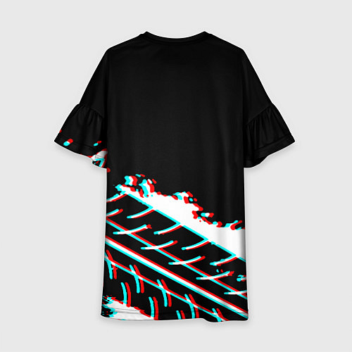 Детское платье Fortnite краски глитч / 3D-принт – фото 2