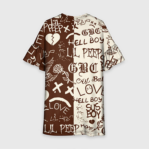 Детское платье Lil peep retro pattern / 3D-принт – фото 2