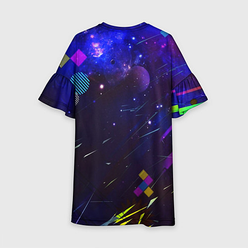 Детское платье Космическая геометрия / 3D-принт – фото 2