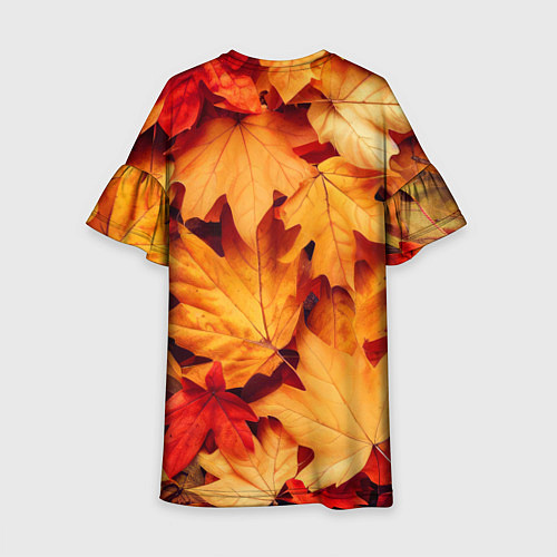Детское платье Осенние кленовые листья / 3D-принт – фото 2