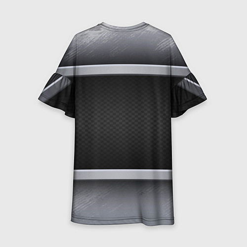 Детское платье Audi metal texture / 3D-принт – фото 2