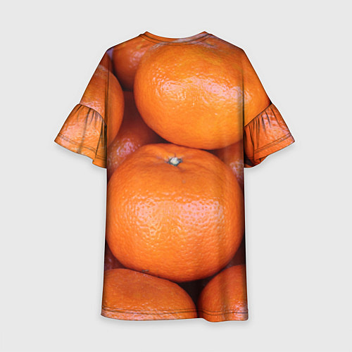 Детское платье Гора мандаринов апельсинов и листьев: жду чудо и в / 3D-принт – фото 2