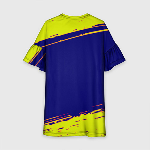 Детское платье Cyberpunk 2077 краски полосы / 3D-принт – фото 2