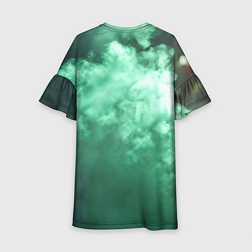 Детское платье Stalker 2 череп с зелеными глазами / 3D-принт – фото 2