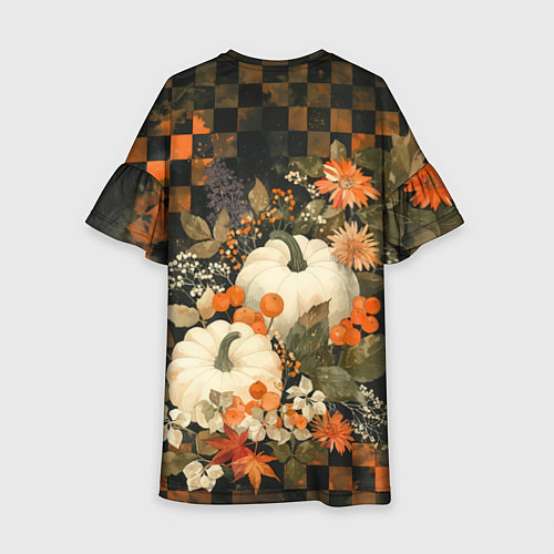 Детское платье Бледные тыквы / 3D-принт – фото 2