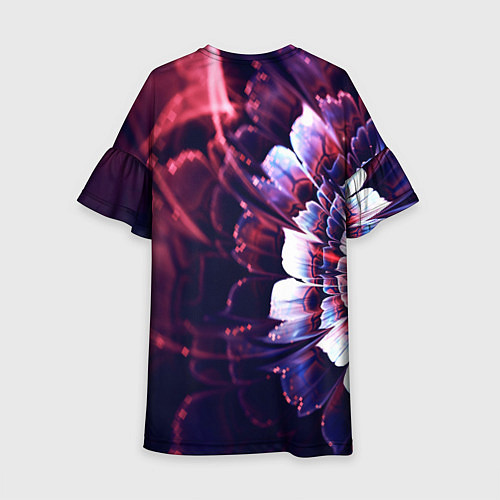 Детское платье Фрактальный цветок абстракция / 3D-принт – фото 2