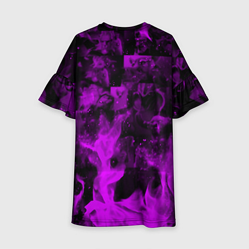 Детское платье Horizon: Zero Dawn flame neon steel / 3D-принт – фото 2