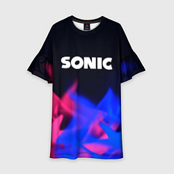 Детское платье Sonic neon flame