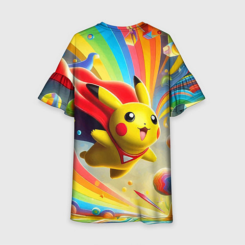 Детское платье Super Pikachu - ai art fantasy / 3D-принт – фото 2
