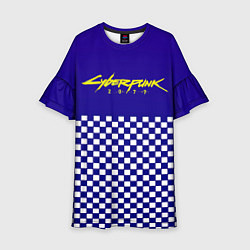 Детское платье Cyberpunk 2077 клетка