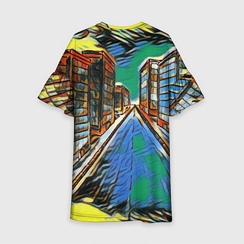Детское платье Улица проспект городской / 3D-принт – фото 2
