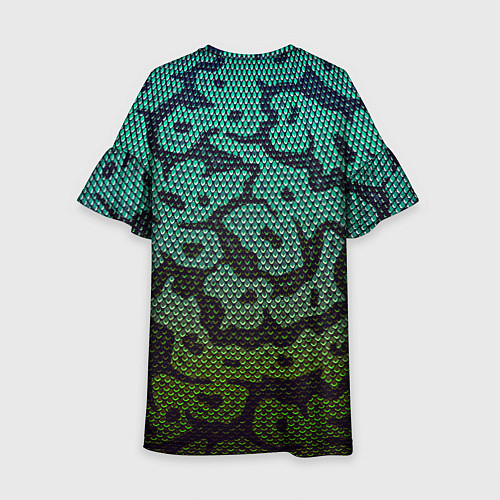 Детское платье Змеиный камуфляж / 3D-принт – фото 2