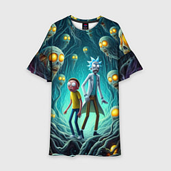 Детское платье Морти и Рик в пещере ужасов