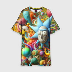 Детское платье Рик Санчес - абстракция