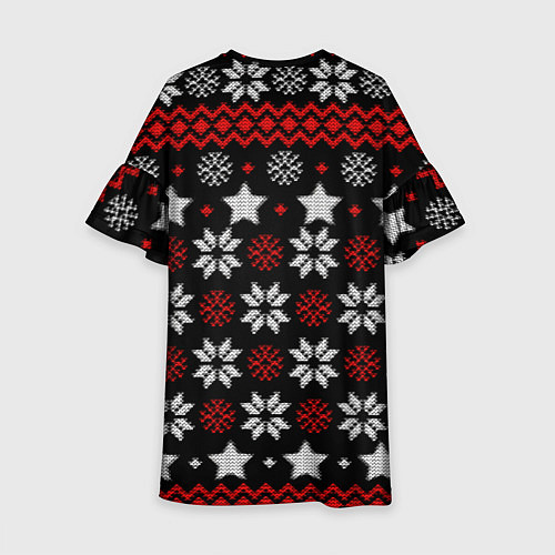 Детское платье Алиса новогодний свитер / 3D-принт – фото 2