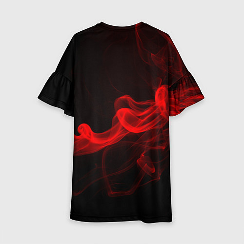 Детское платье Arctic Monkeys - красный дым / 3D-принт – фото 2