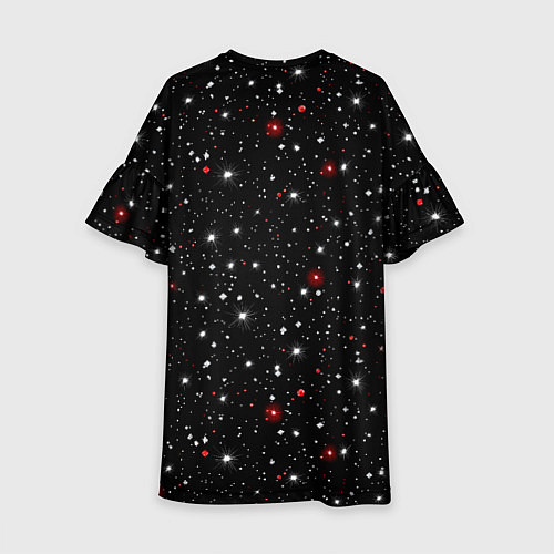 Детское платье Санта Клаус на упряжке с оленями / 3D-принт – фото 2