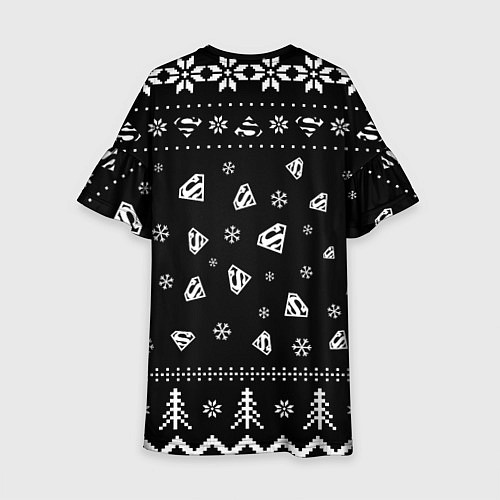 Детское платье Супермен новогодний / 3D-принт – фото 2