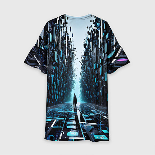 Детское платье Человек в цифровом лесу / 3D-принт – фото 2