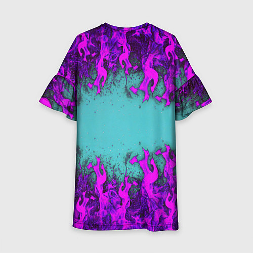 Детское платье Фиолетовое пламя / 3D-принт – фото 2