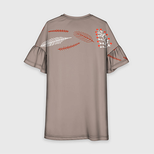 Детское платье Новогодний человек-паук с горячим шоколадом / 3D-принт – фото 2