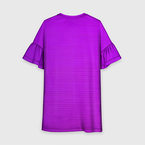 Детское платье Градиент сиреневый металл / 3D-принт – фото 2